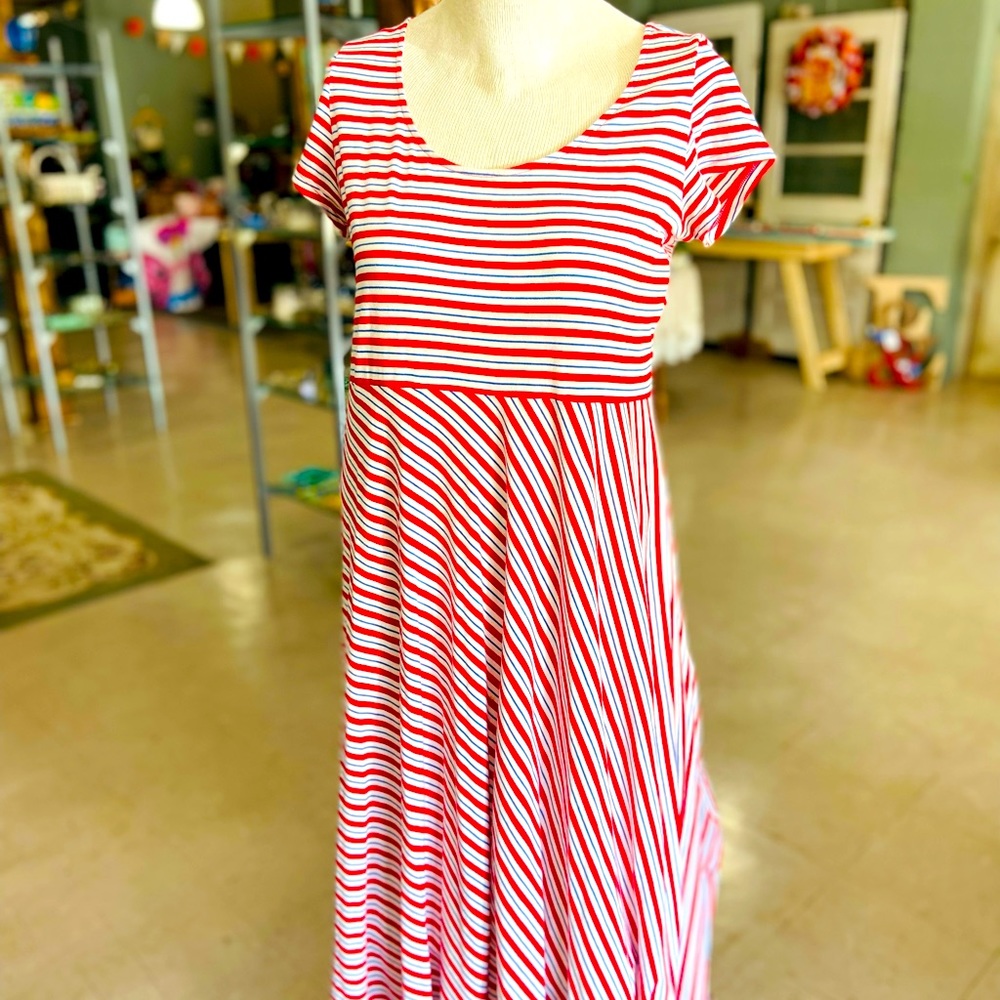 Chaps Maxi Knit Dress, Large